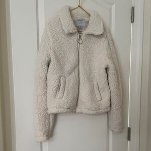 Iris Cream Teddy Jacket